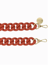 Alice Soft Touch Phone Chain in Brique 120cm stylish crossbody smartphone strap with soft-touch finish