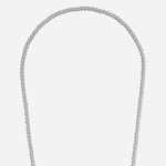 Amalya White Beaded Phone Chain 120cm elegant crossbody smartphone accessory with white decorative beads