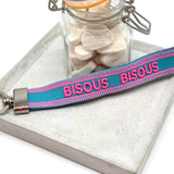 BISOUS BISOUS Keychain woven embroidered