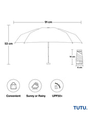  TUTU Home - Tableware & Decor-"Carte" Pocket Mini Umbrella - Mint Green: Case of 6-6