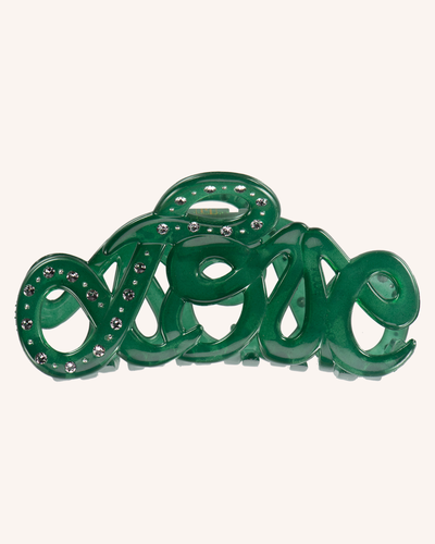 Love Swarovski Crystal Hair Claw 8cm – Green