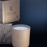 BYKOKO Golden Amber scented candle with its gift box
