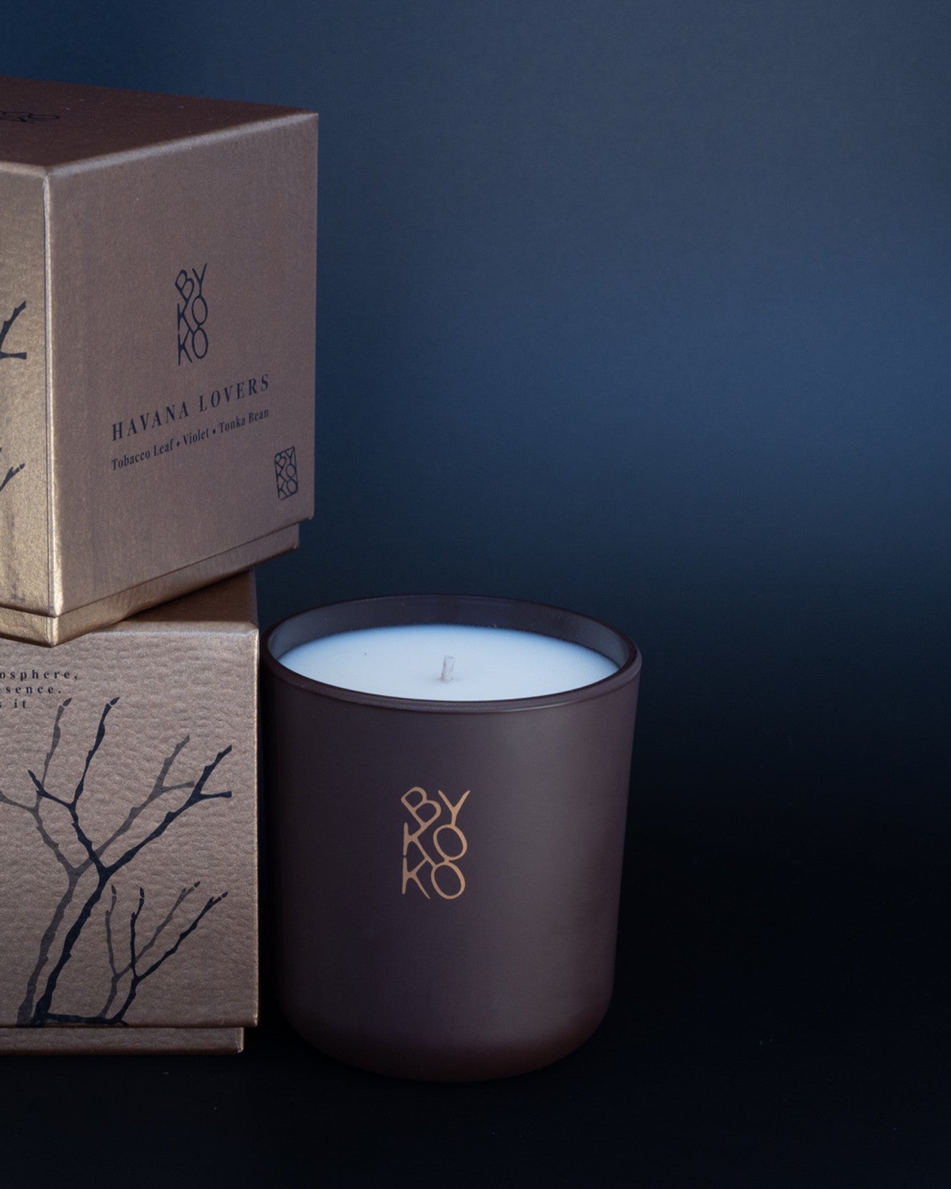 BYKOKO Havana Lovers scented candle with its gift box