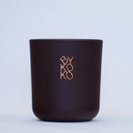 BYKOKO Havana Lovers scented candle in matt aubergine-brown glass