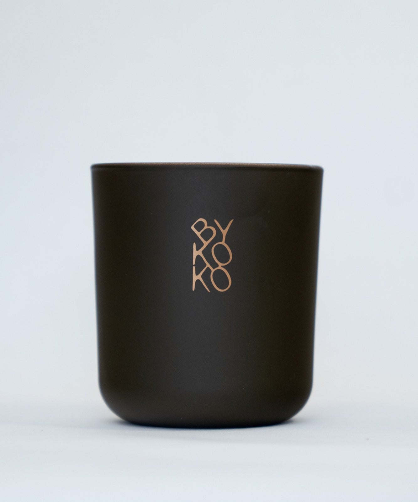 BYKOKO Swiss Chalet scented candle in matt dark olive-green glass