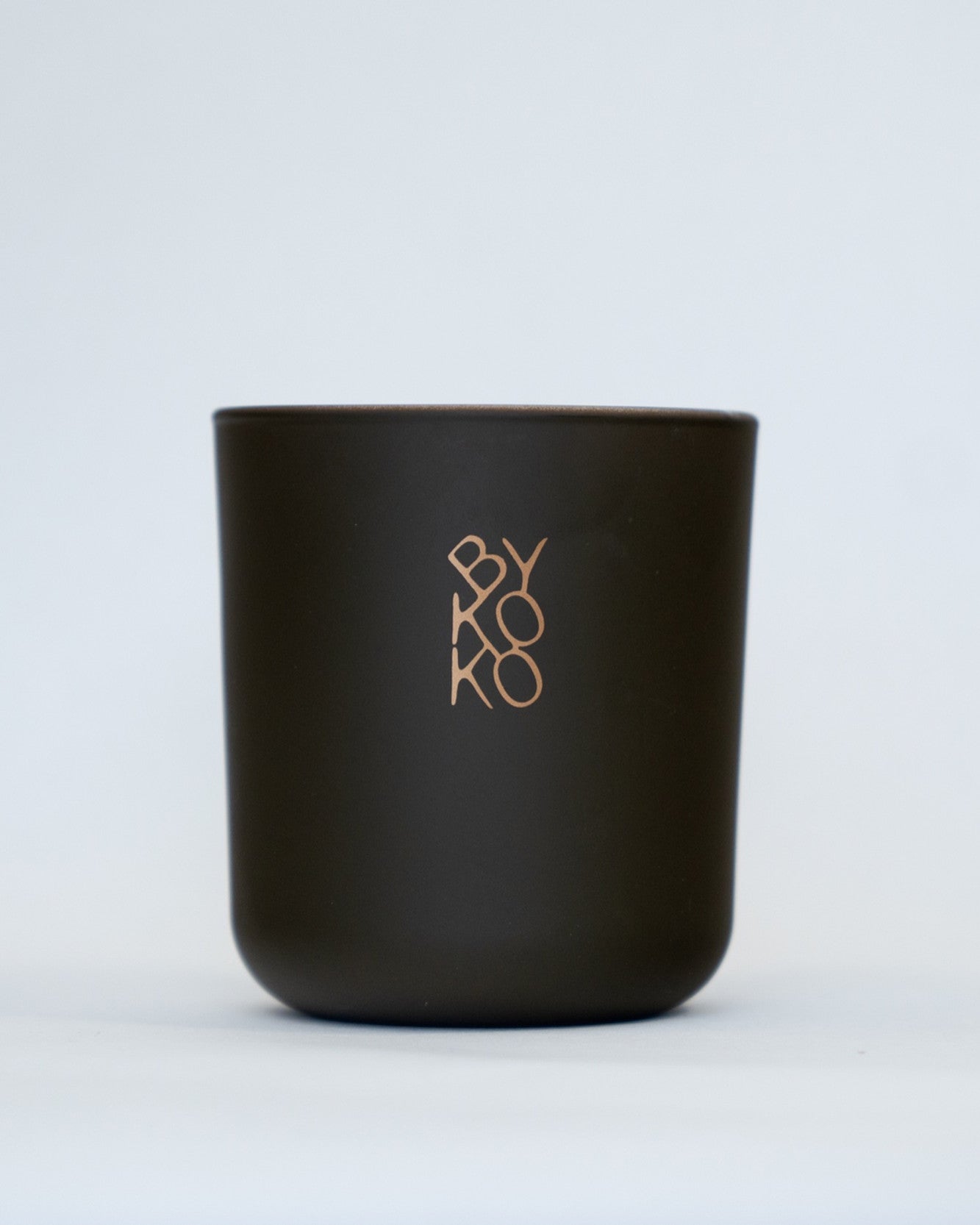 BYKOKO Swiss Chalet scented candle in matt dark olive-green glass