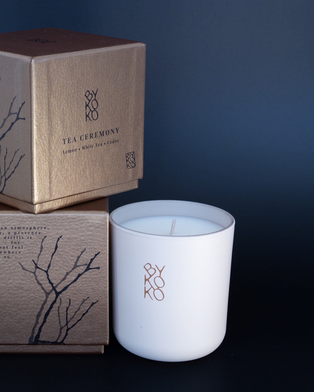 BYKOKO Tea Ceremony scented candle with its gift box