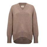 Nuage Cashmere Pull col V « Iconic » – Capuccino