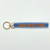 HOME SWEET HOME Woven Embroidered Keychain