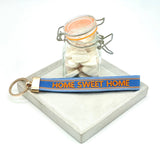 HOME SWEET HOME Woven Embroidered Keychain