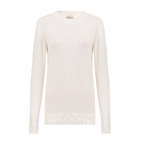 Cashmere & Silk Blend Crew Neck Pullover | Ivory Product vendor