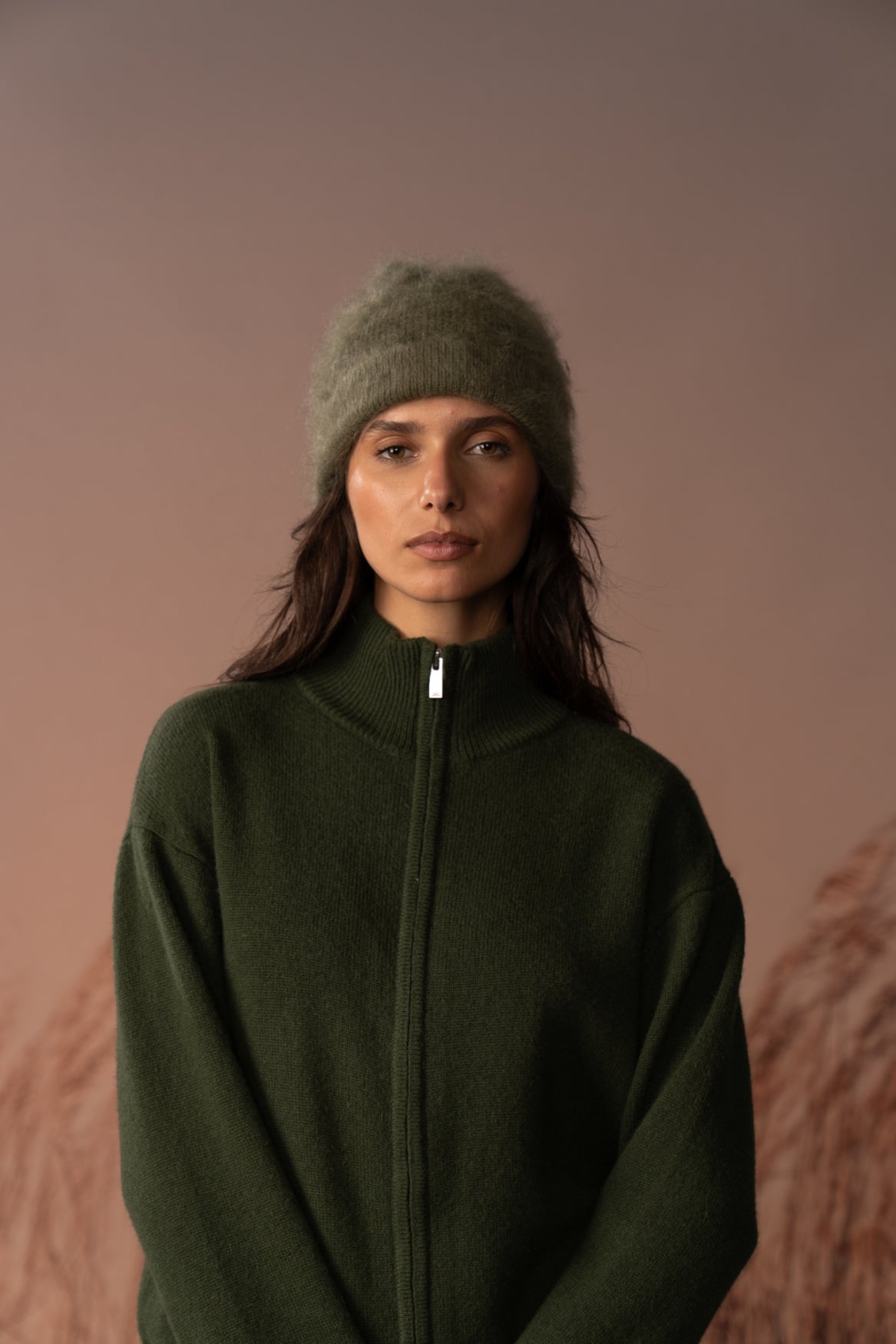 COLORUSH Byron beanie in Kiwi, front portrait