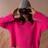 Carmen V-Neck Jumper – Pink Panther – view 5