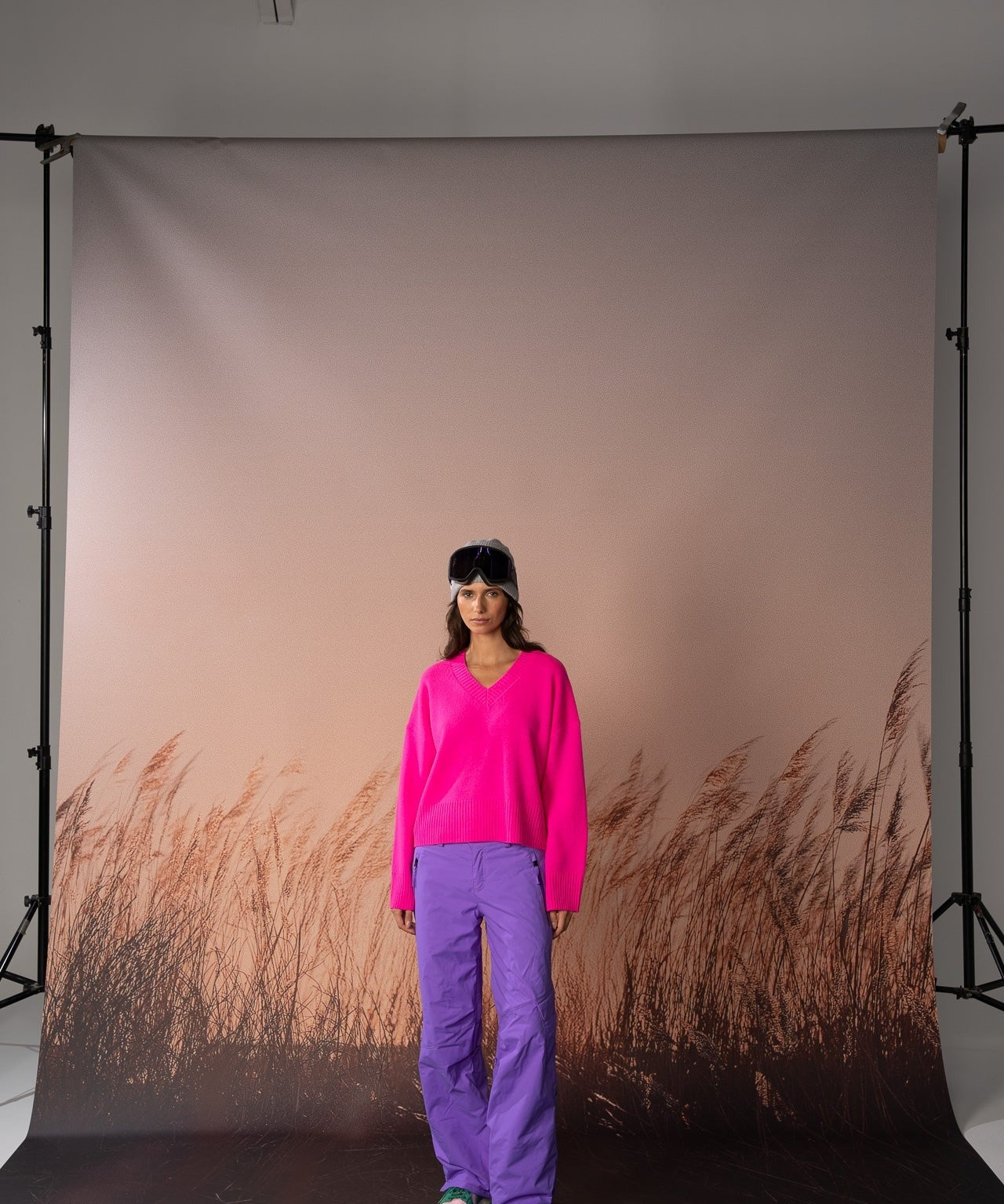 Carmen V-Neck Jumper – Pink Panther – view 2