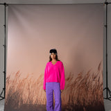 Carmen V-Neck Jumper – Pink Panther – view 2