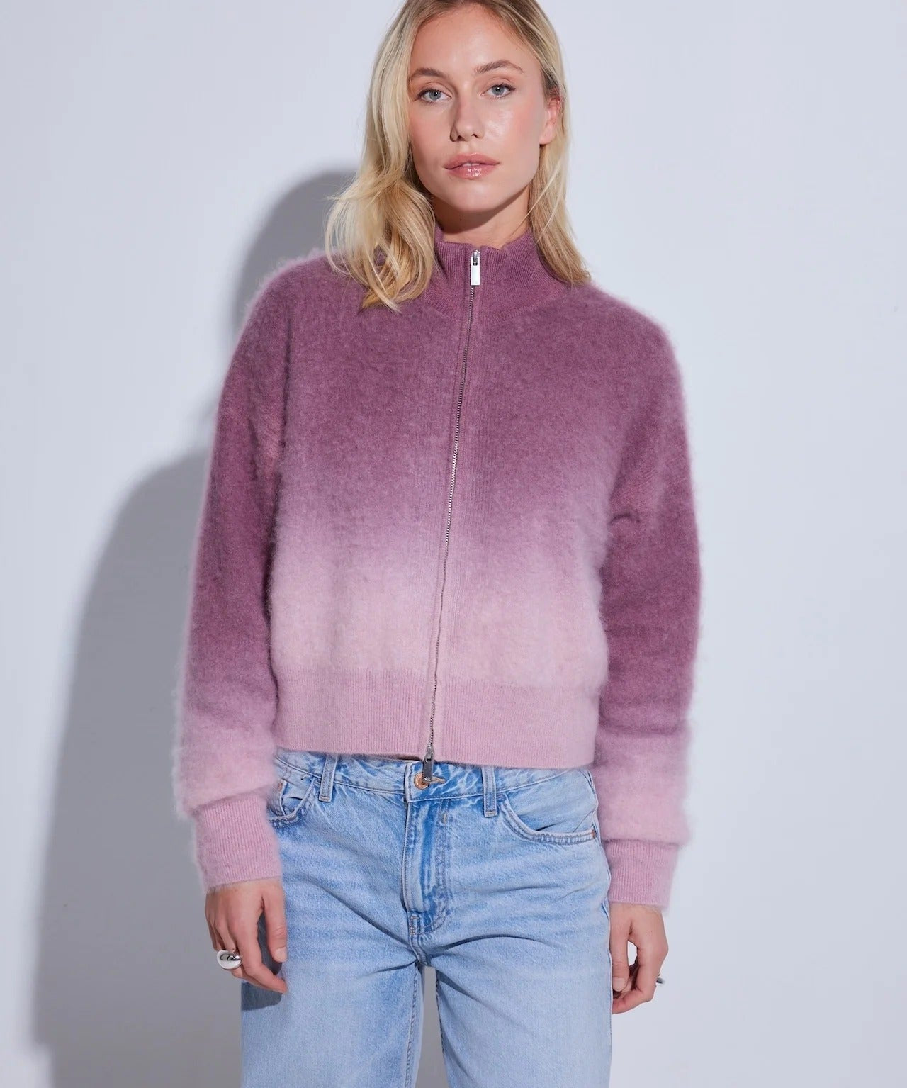 Dip Toto Zip Jacket – Merlot Mist – front view