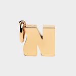 Coluri letter N charm in gold, 28 mm