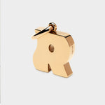 Coluri letter R charm in gold, 28 mm
