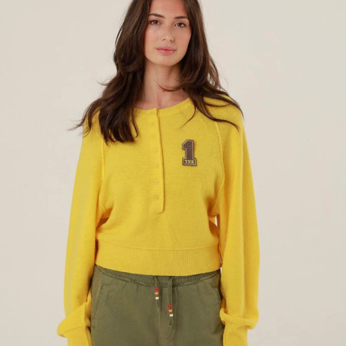 Keila Summer Fine Knit Pullover - Yellow