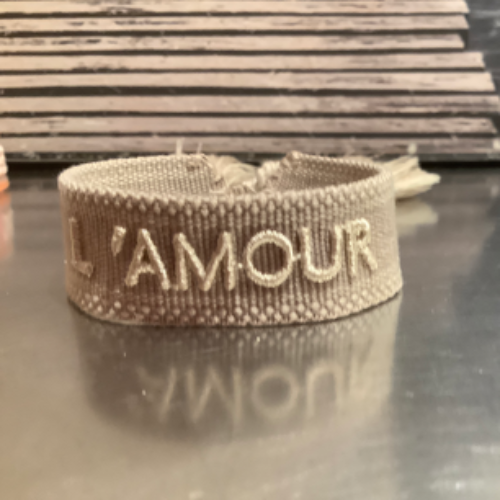 L’amour woven bracelet -  Grey