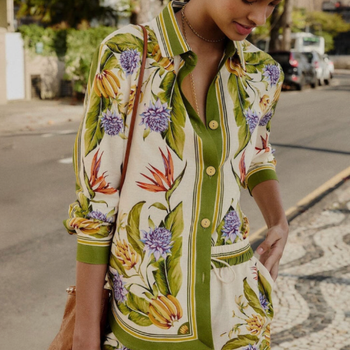 Sand Tropical Scarf Shorts