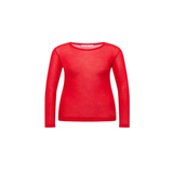 LANIUS T-shirt manches longues en TENCEL™ – Rouge