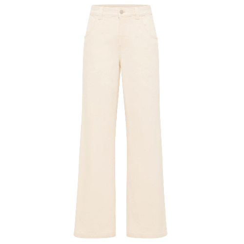 Wide-leg pants (GOTS) | Cream Product vendor