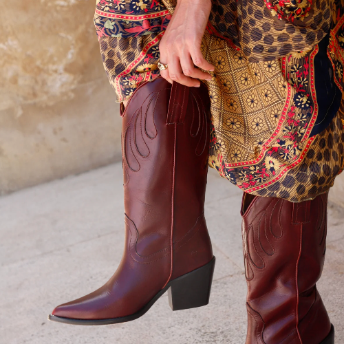 Bottes MESTIZO bordeaux 7 cm