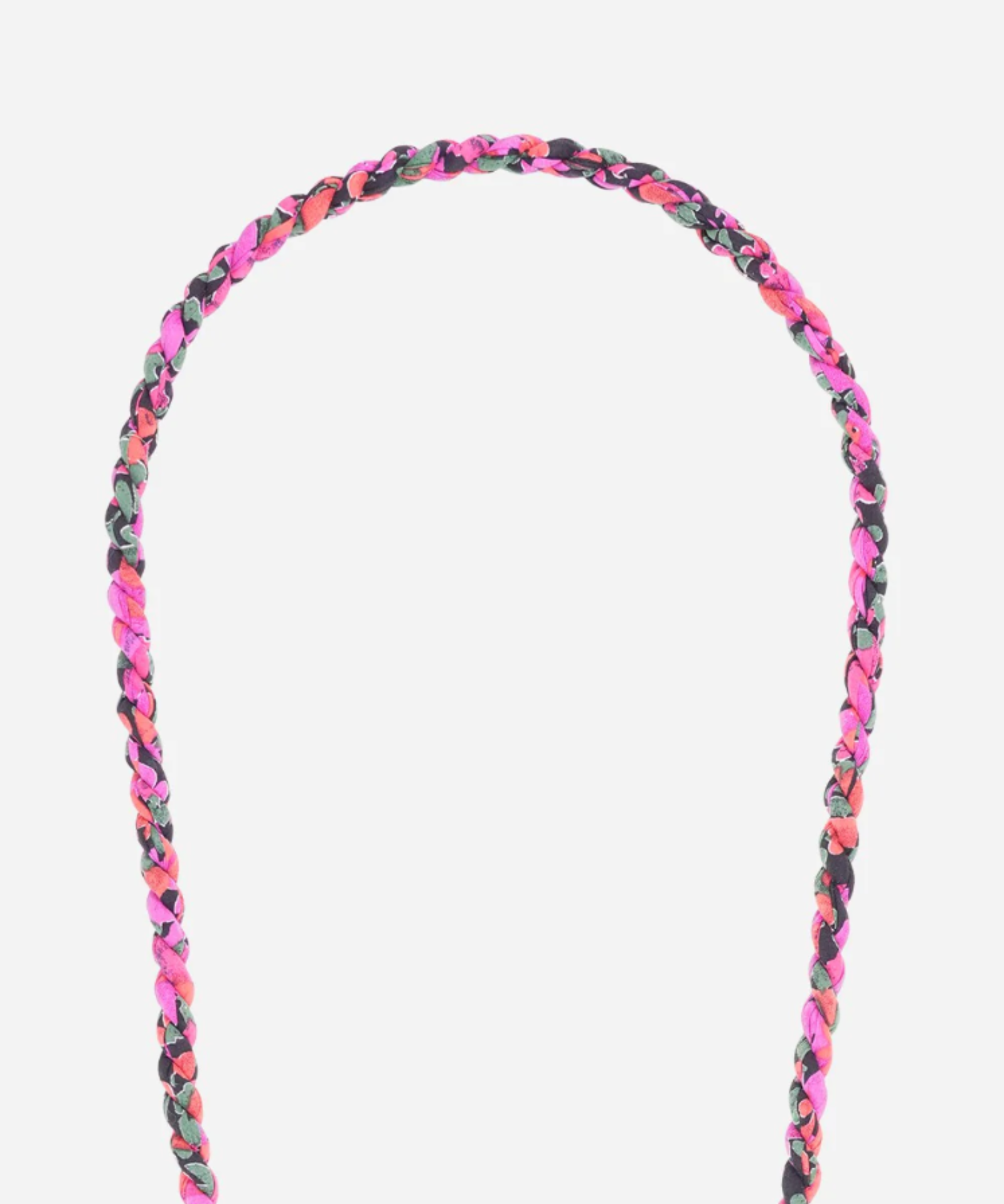 Elia Braided Phone Chain Multicolour Pink stylish braided crossbody smartphone accessory