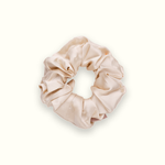Emily's Pillow large pure silk 'Le Gros' scrunchie in champagne