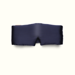 Emily's Pillow pure silk headband sleep mask in midnight blue