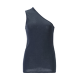Nuage Cashmere Top une épaule – Charcoal