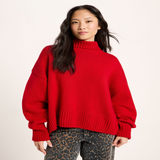 LANIUS Pull oversize – Rouge