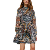 FARM Rio Balamana Multicolor Mini Dress view showcasing colorful artwork and feminine design.