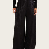 FARM Rio Black Leopard Jacquard Blazer view featuring bold animal jacquard pattern and tailored structured silhouette.