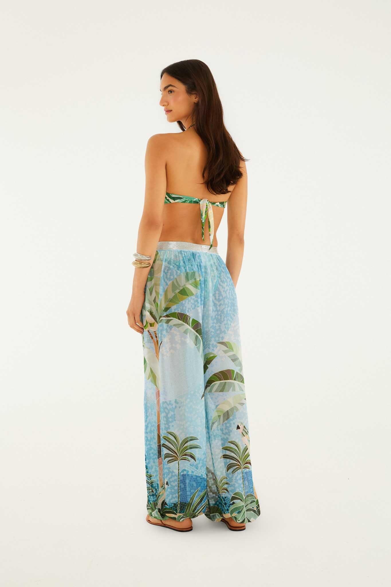 FARM Rio Mosaic Rio Embroidered Balloon Trousers – view 3