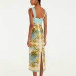 FARM Rio Multicolor Royal Sea Maxi Dress view featuring a vibrant ocean-inspired Royal Sea print and flowing silhouette.