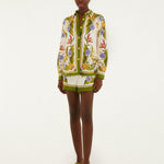 Tropical Scarf Sand Shirt