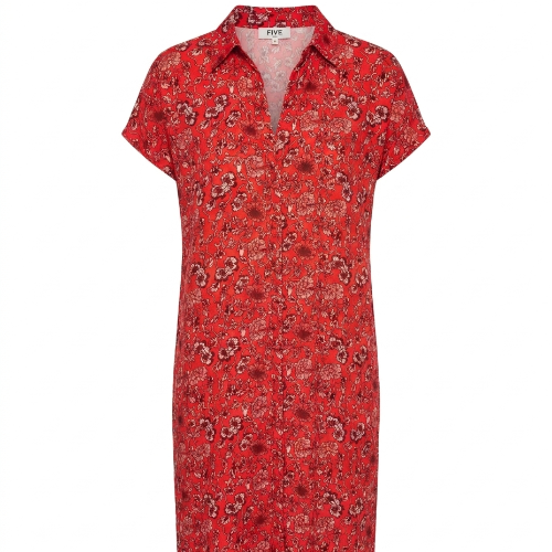 Five Jeans Robe Rouge