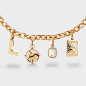 LETTER M CHARM/M/Gold