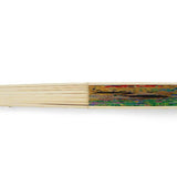 Gustav Klimt Hand Fan – The Kiss — bamboo folding fan with printed fabric, view 3