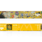 Gustav Klimt Hand Fan – The Kiss — bamboo folding fan with printed fabric, view 4