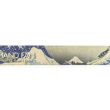 Hokusai Hand Fan – The Great Wave — bamboo folding fan with printed fabric, view 3