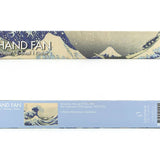 Hokusai Hand Fan – The Great Wave — bamboo folding fan with printed fabric, view 6