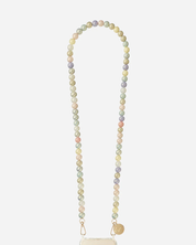 Ilana Iridescent Beaded Phone Chain Pastel shimmering beaded smartphone accessory