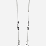 Inaya Adjustable Beaded Phone Cord Silver elegant adjustable smartphone accessory