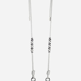 Inaya Adjustable Beaded Phone Cord Silver elegant adjustable smartphone accessory