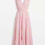 Open-Back Cotton Maxi Dress by INCERTAINES — flowing one-size cotton dress, view 5