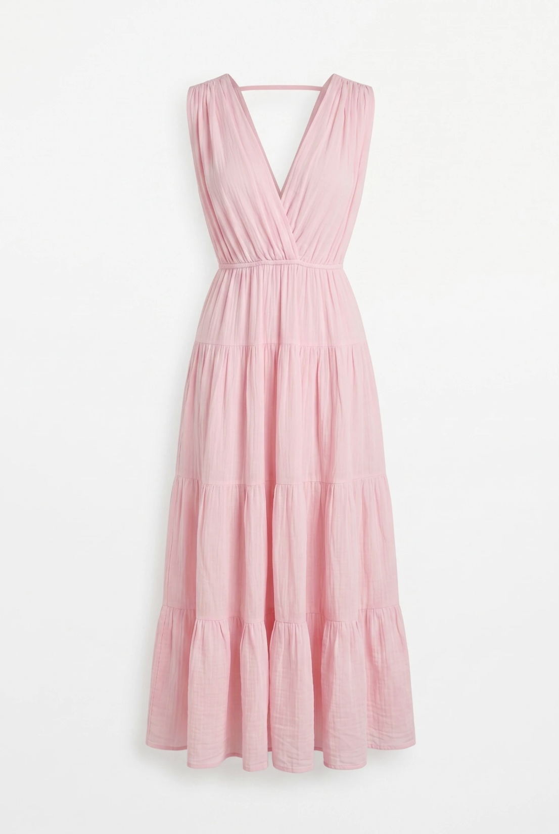 Open-Back Cotton Maxi Dress by INCERTAINES — flowing one-size cotton dress, view 5