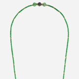 Iris Beaded Phone Chain Emerald Green elegant beaded smartphone accessory